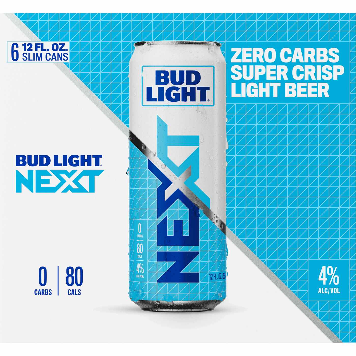 Bud Light Next Light Beer 12 oz Slim Cans; image 2 of 2