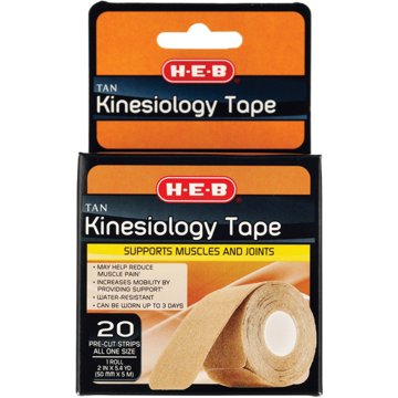 H-E-B Kinesiology Tape - Tan, 20 ct