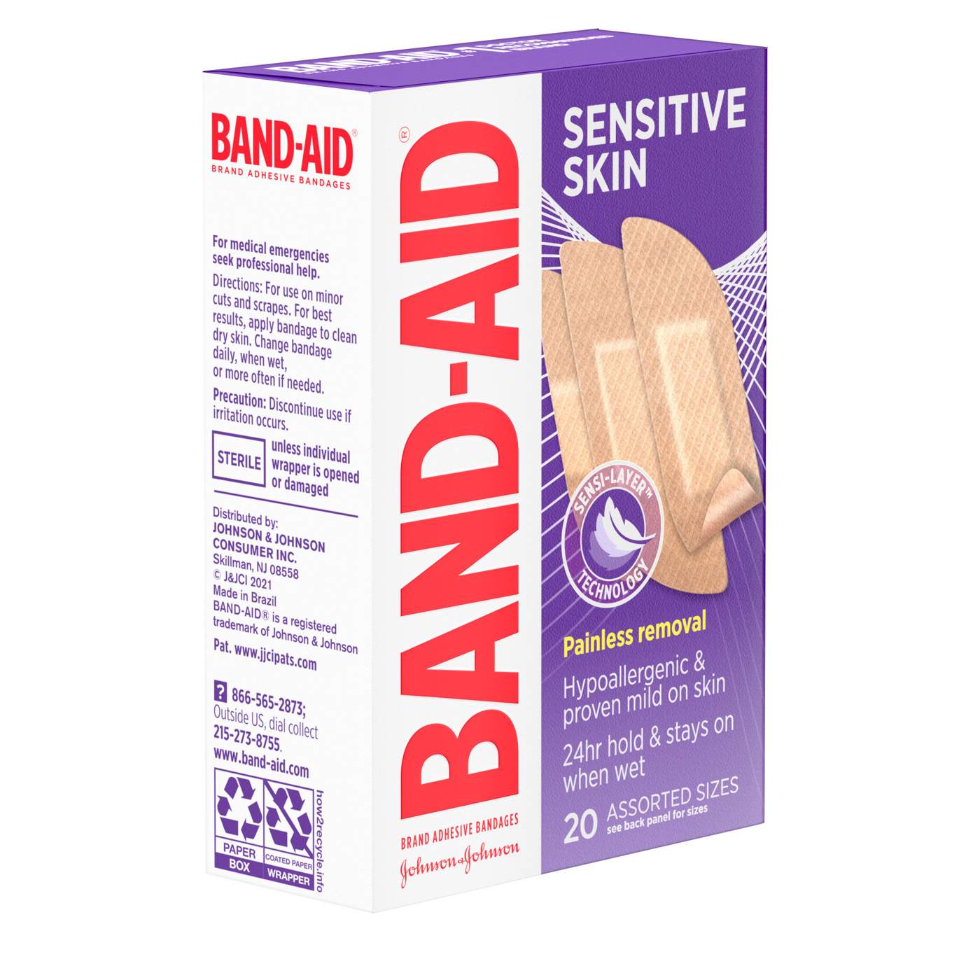 Band-Aid Sensitive Skin Bandages - Assorted Sizes; image 6 of 8