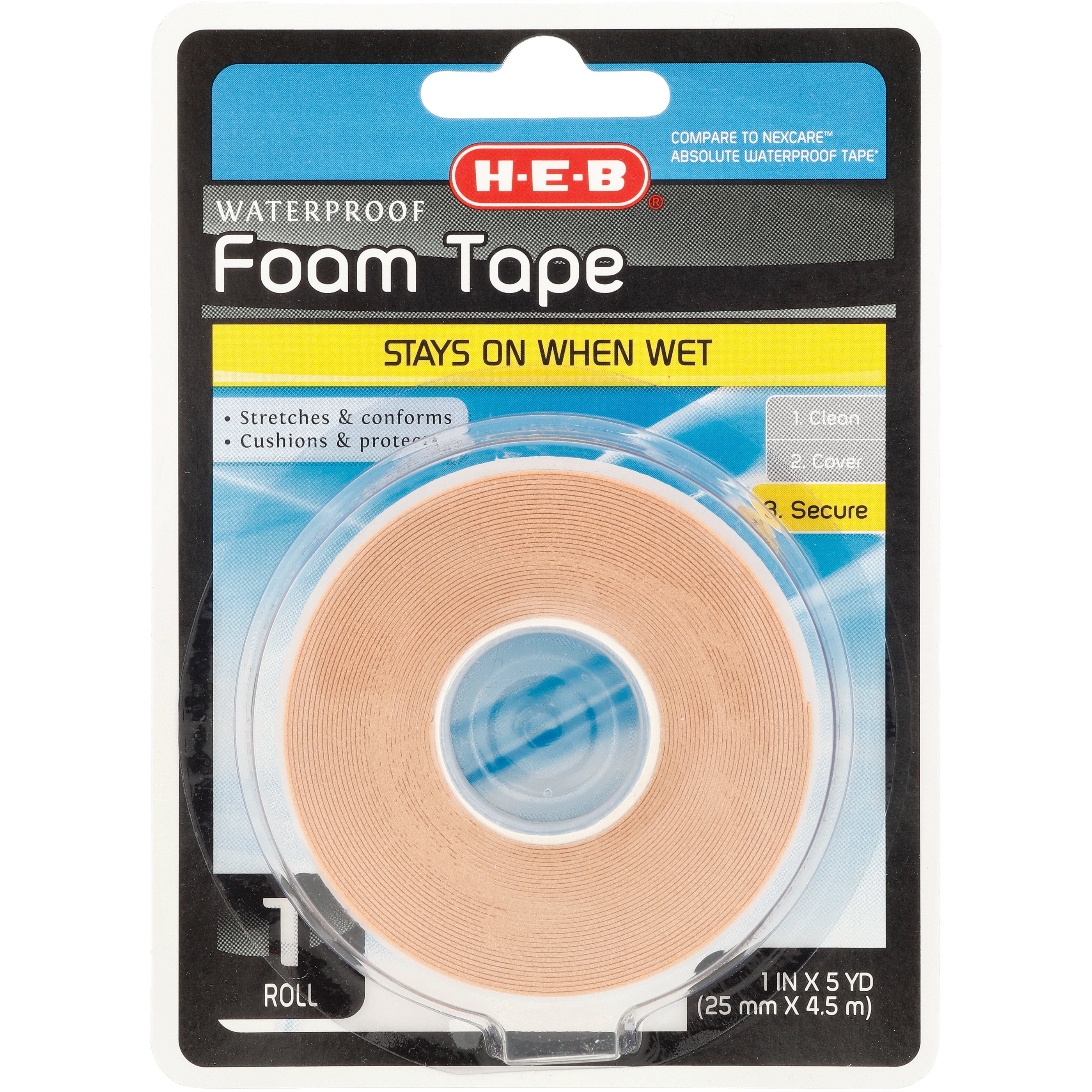 HEB Waterproof Foam Tape Shop Bandages & gauze at HEB