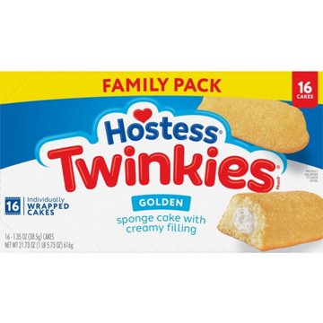 Hostess Twinkies Golden Sponge Cakes - Family Pack, 16 ct