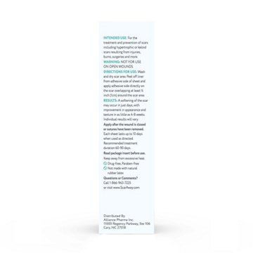 ScarAway Clear Silicone Scar Sheets