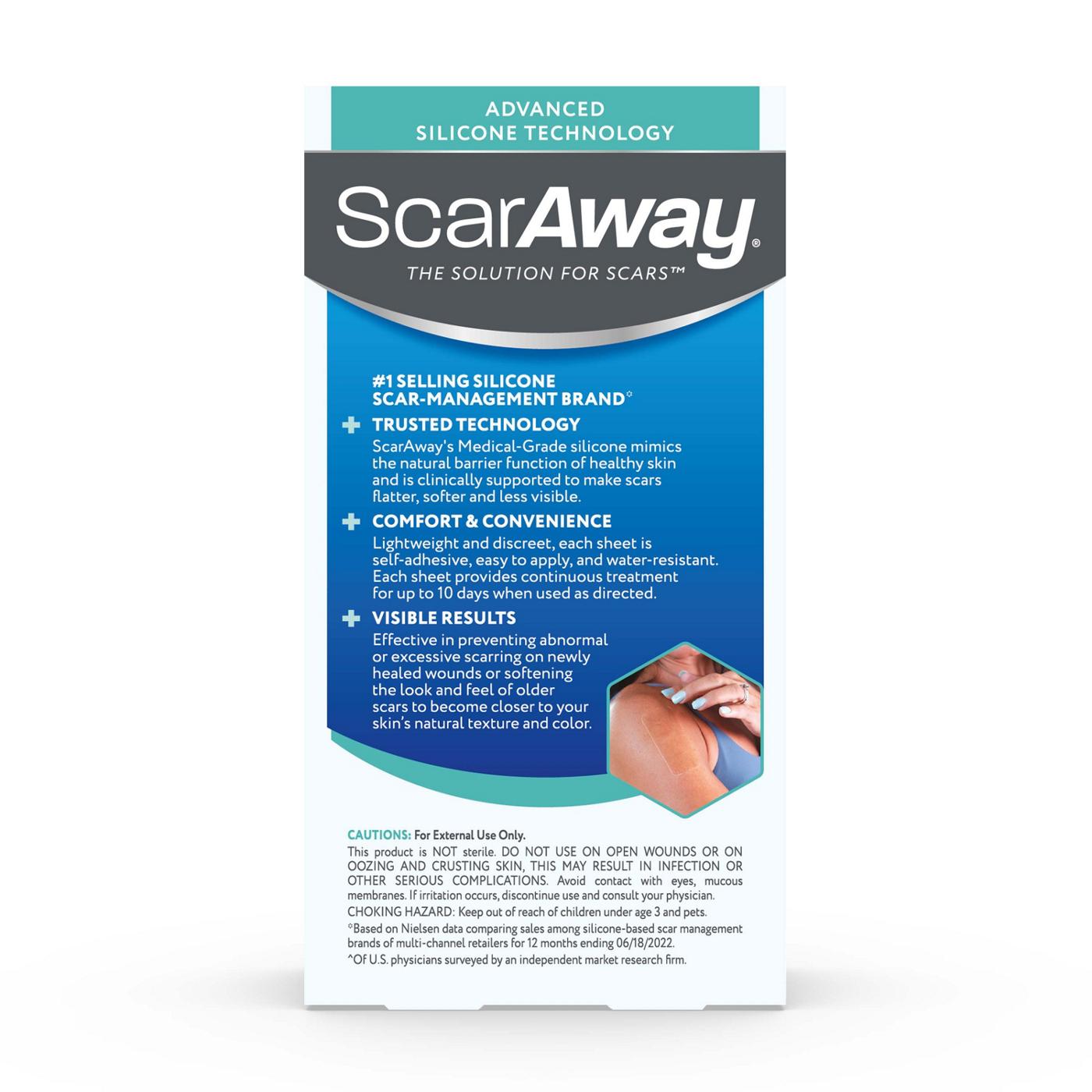 ScarAway Clear Silicone Scar Sheets; image 4 of 7