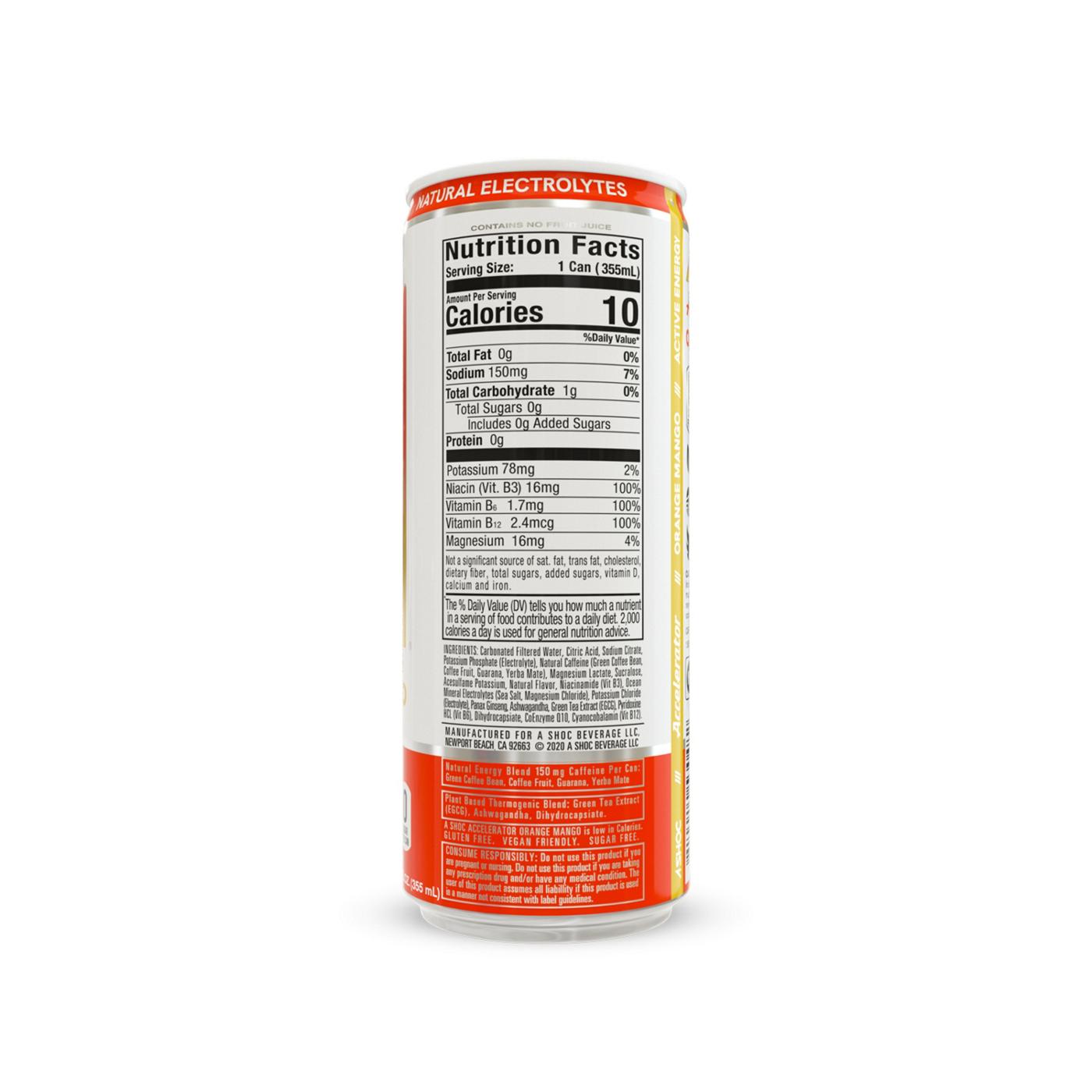 Accelerator Zero Sugar Energy Drink - Orange Mango; image 3 of 6