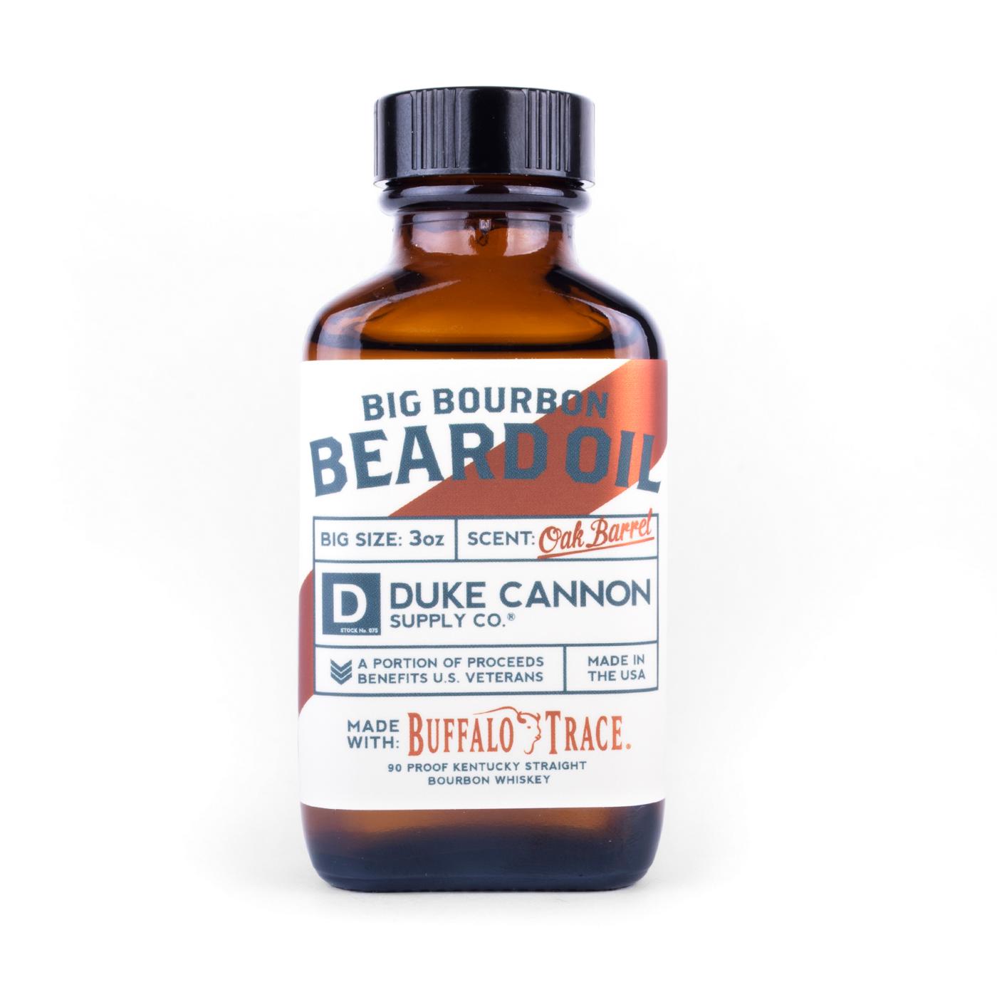Duke Cannon Big Bourbon Beard Oil Oak Barret; image 1 of 3