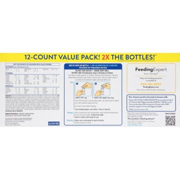 Similac Sensitive 360 Total Care Ready to Feed Infant Formula, 2 oz Bottles, 12 ct