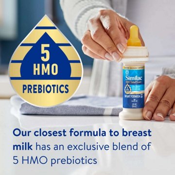 Similac 360 Total Care Ready to Feed Infant Formula, 2 oz Bottles, 12 ct