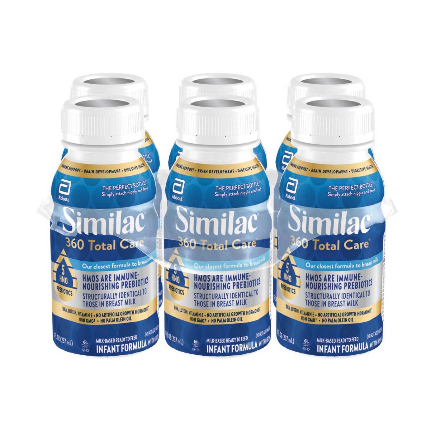 Similac 360 Total Care Ready-to-Feed Infant Formula with 5 HMO Prebiotics Bottles, 8 oz; image 8 of 8