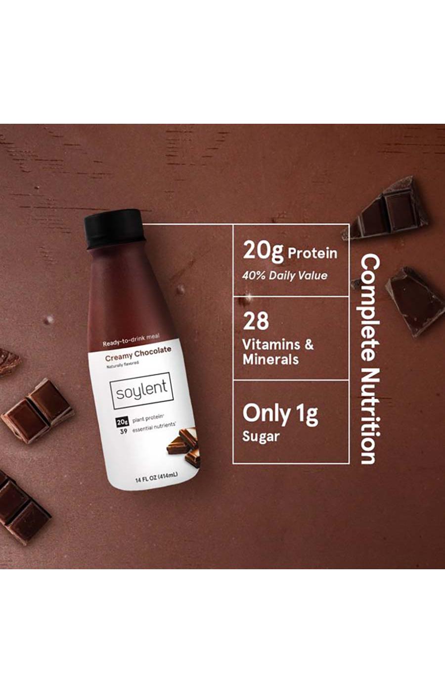 Soylent Protein Nutrition Shake - Creamy Chocolate; image 3 of 3