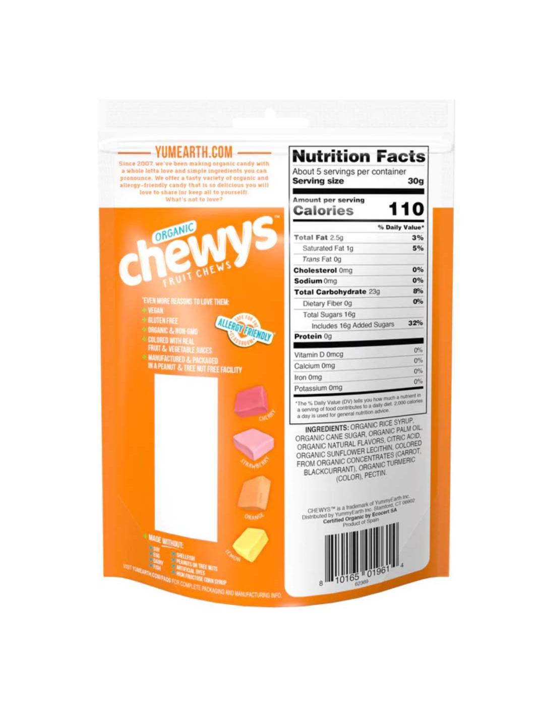 YumEarth Organic Chewys Fruit Chews Shop Candy at HEB