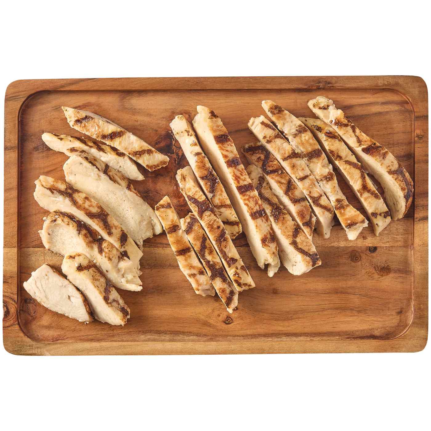 H-E-B Fully Cooked Sliced & Seasoned Grilled Chicken Breast; image 2 of 2