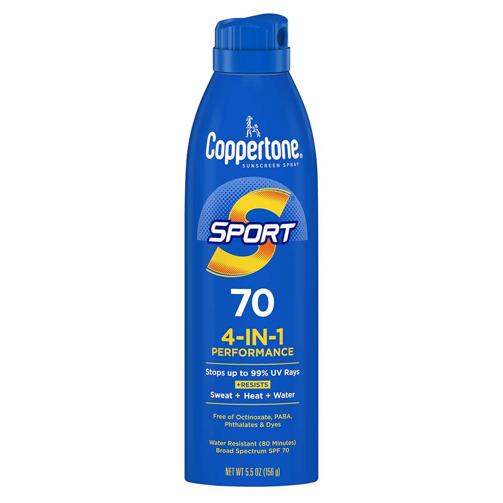 Coppertone Sport 4-In-1 Performance Sunscreen Spray SPF70 - Shop ...