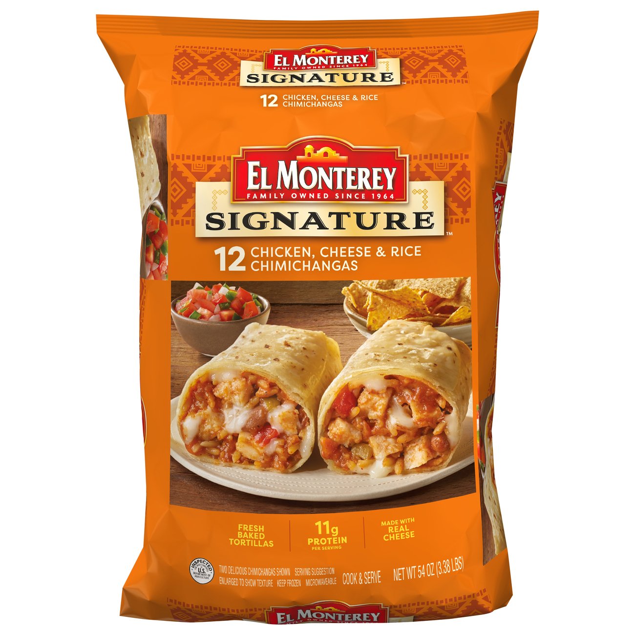 El Monterey Signature Chicken, Cheese & Rice Chimichangas Shop Meals & Sides at HEB