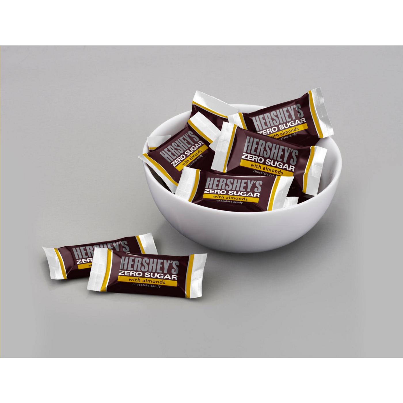 Hershey's Zero Sugar Chocolate with Almonds Candy Bars; image 4 of 7