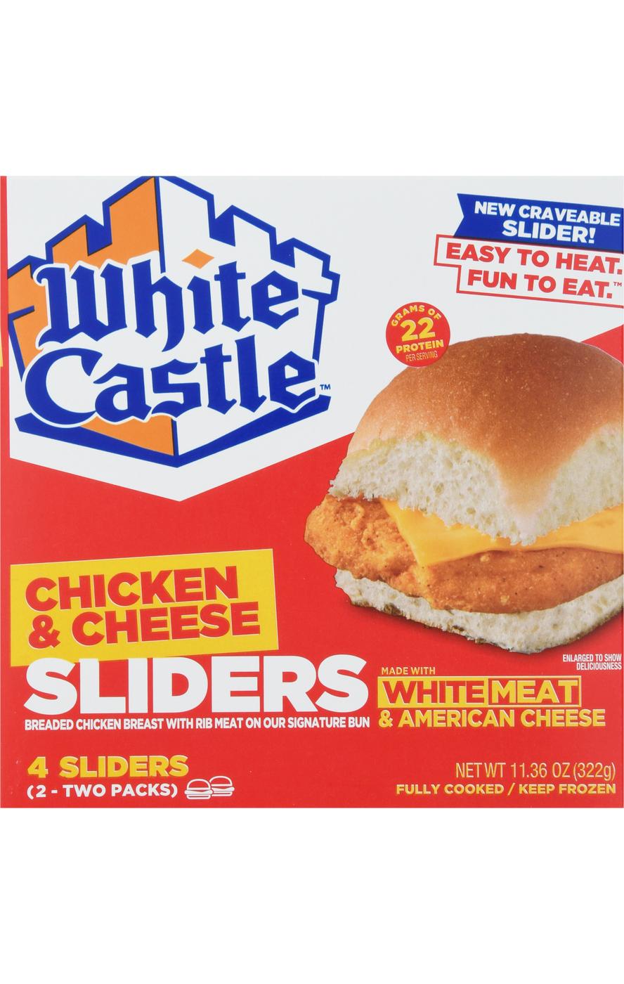 White Castle Microwaveable Chicken & Cheese Sliders; image 1 of 2