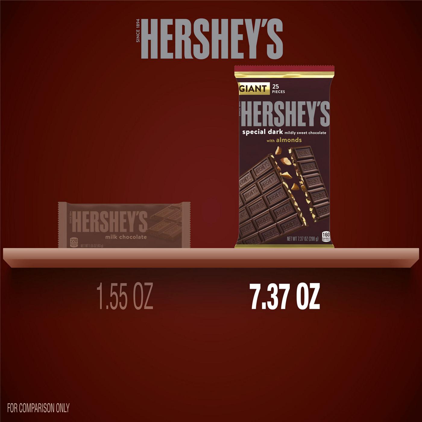 Hershey's Special Dark Chocolate with Almonds Giant Candy Bar; image 2 of 6