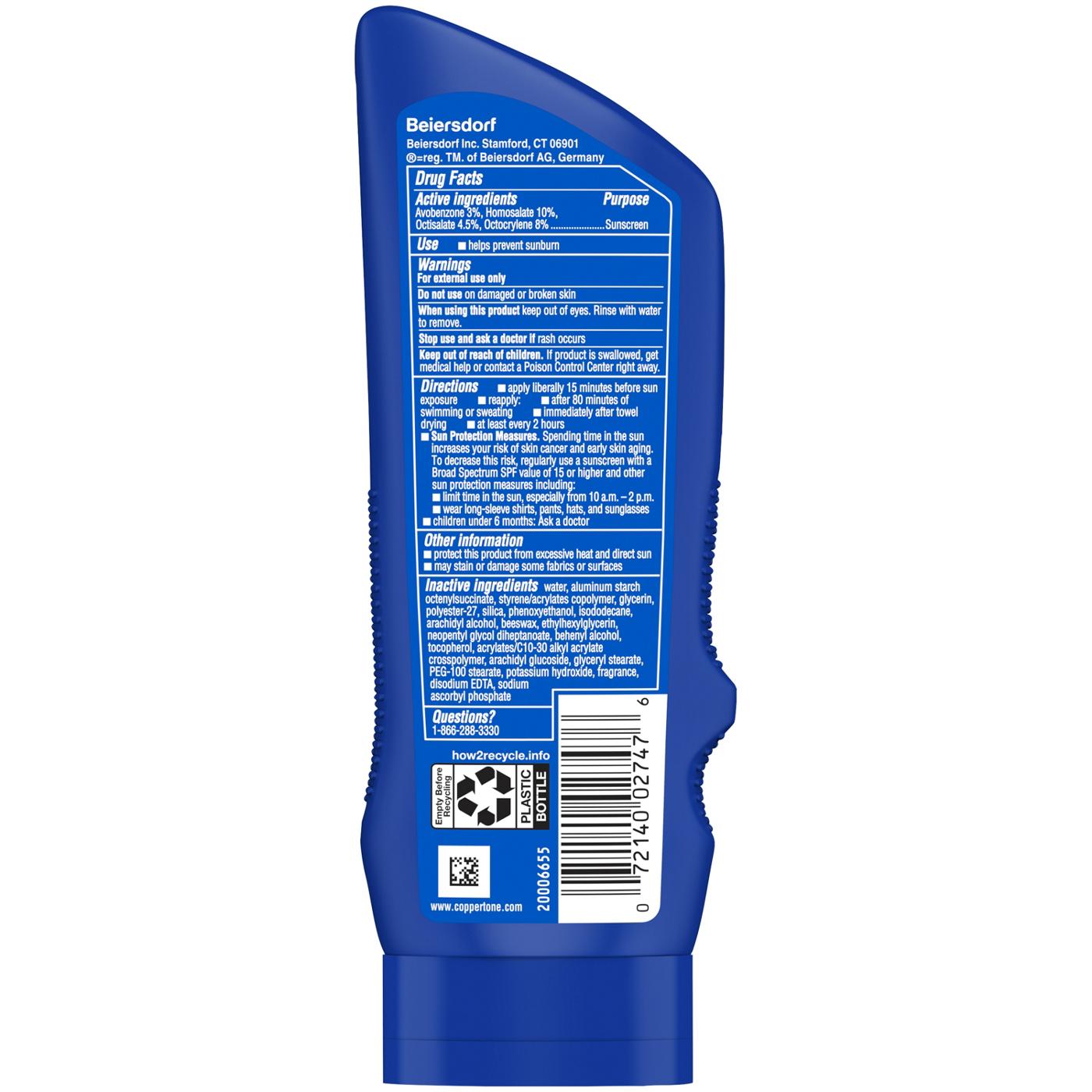 Coppertone Sport Sunscreen Lotion SPF 50; image 2 of 2
