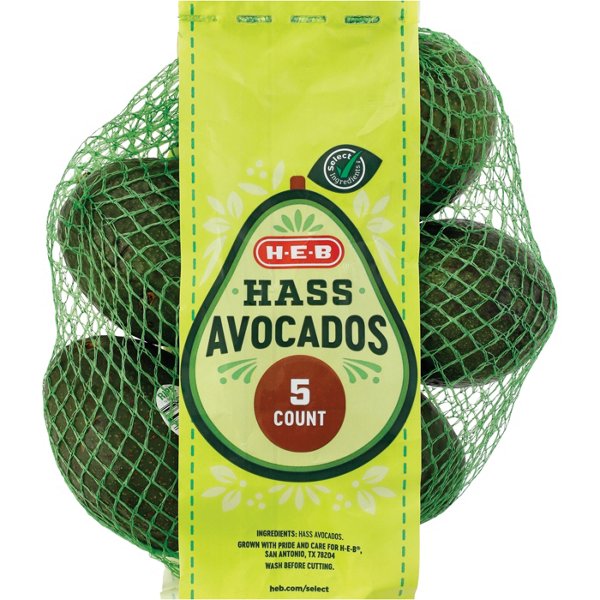 H-E-B Fresh Hass Avocados, 5 ct