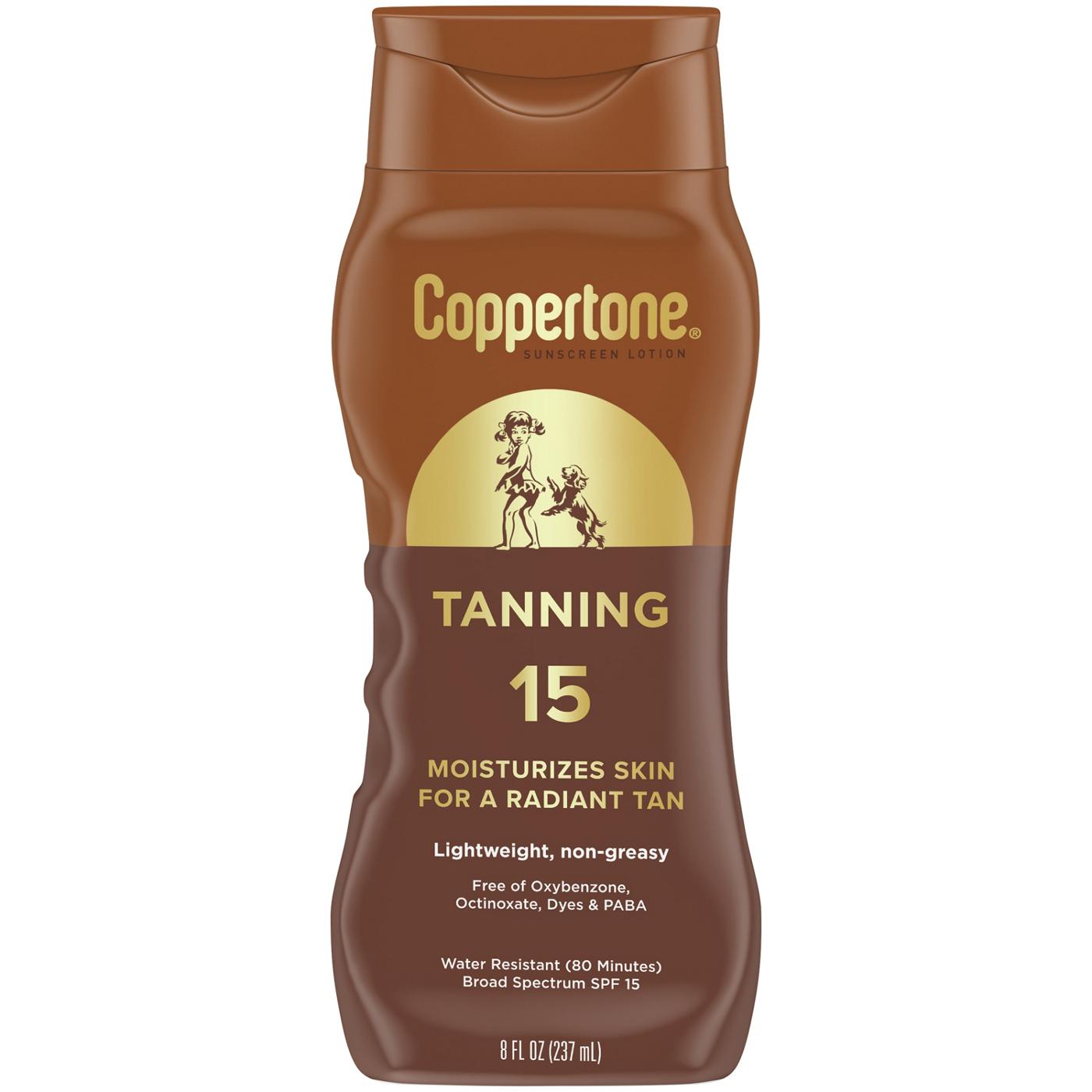 Coppertone Tanning Sunscreen Lotion SPF 15; image 1 of 2