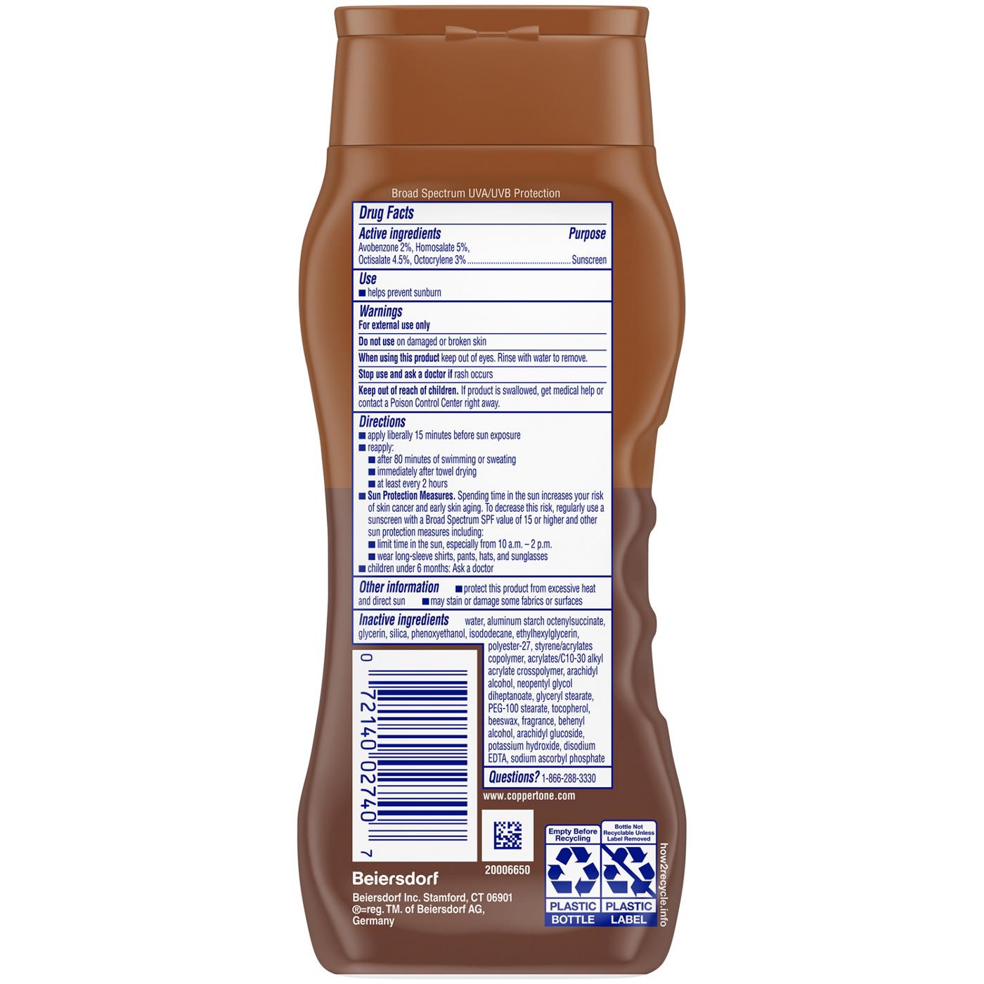 Coppertone Tanning Sunscreen Lotion SPF 15; image 2 of 2