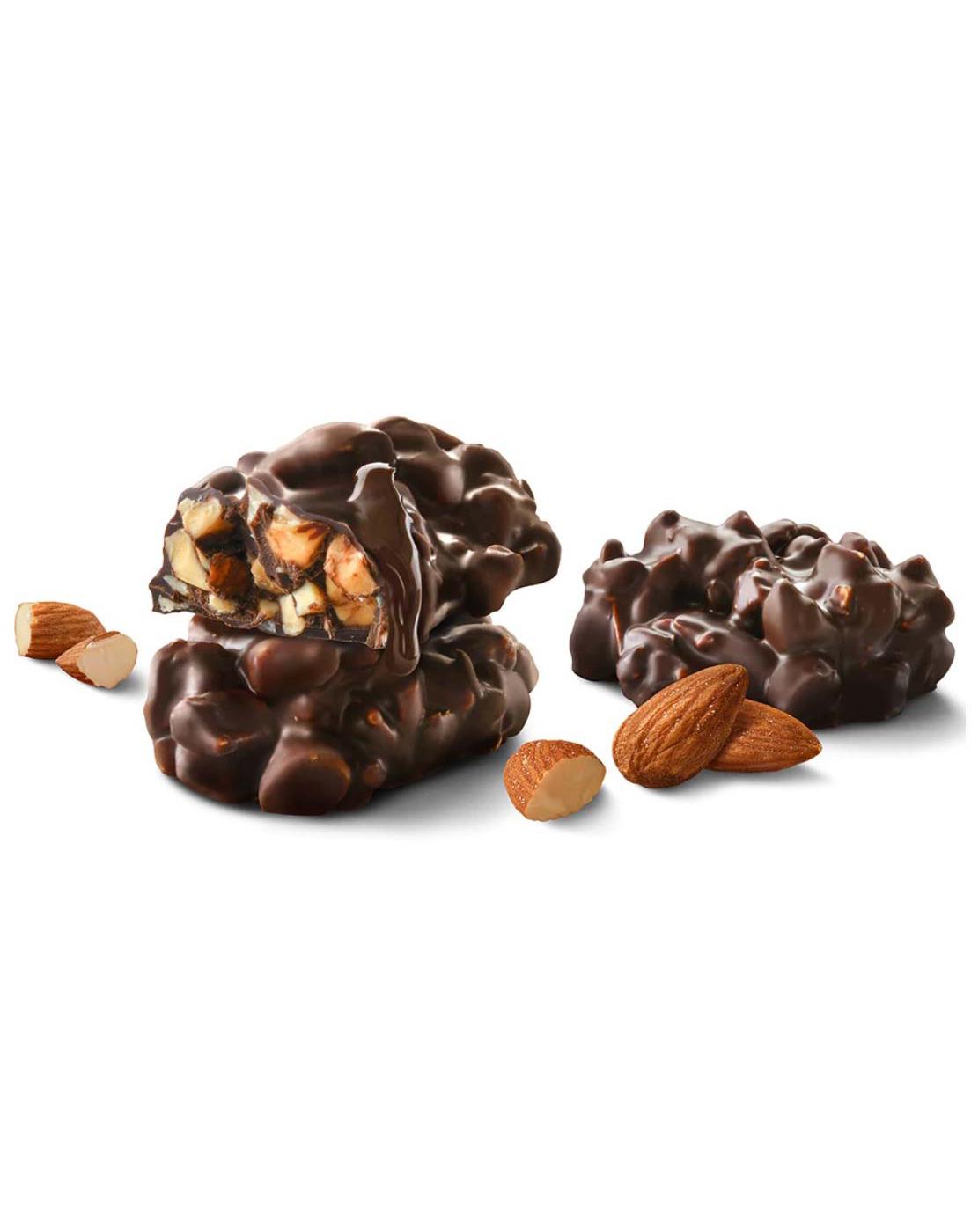 Niagara Chocolates Dark Chocolate and Salted Almond Clusters; image 2 of 3