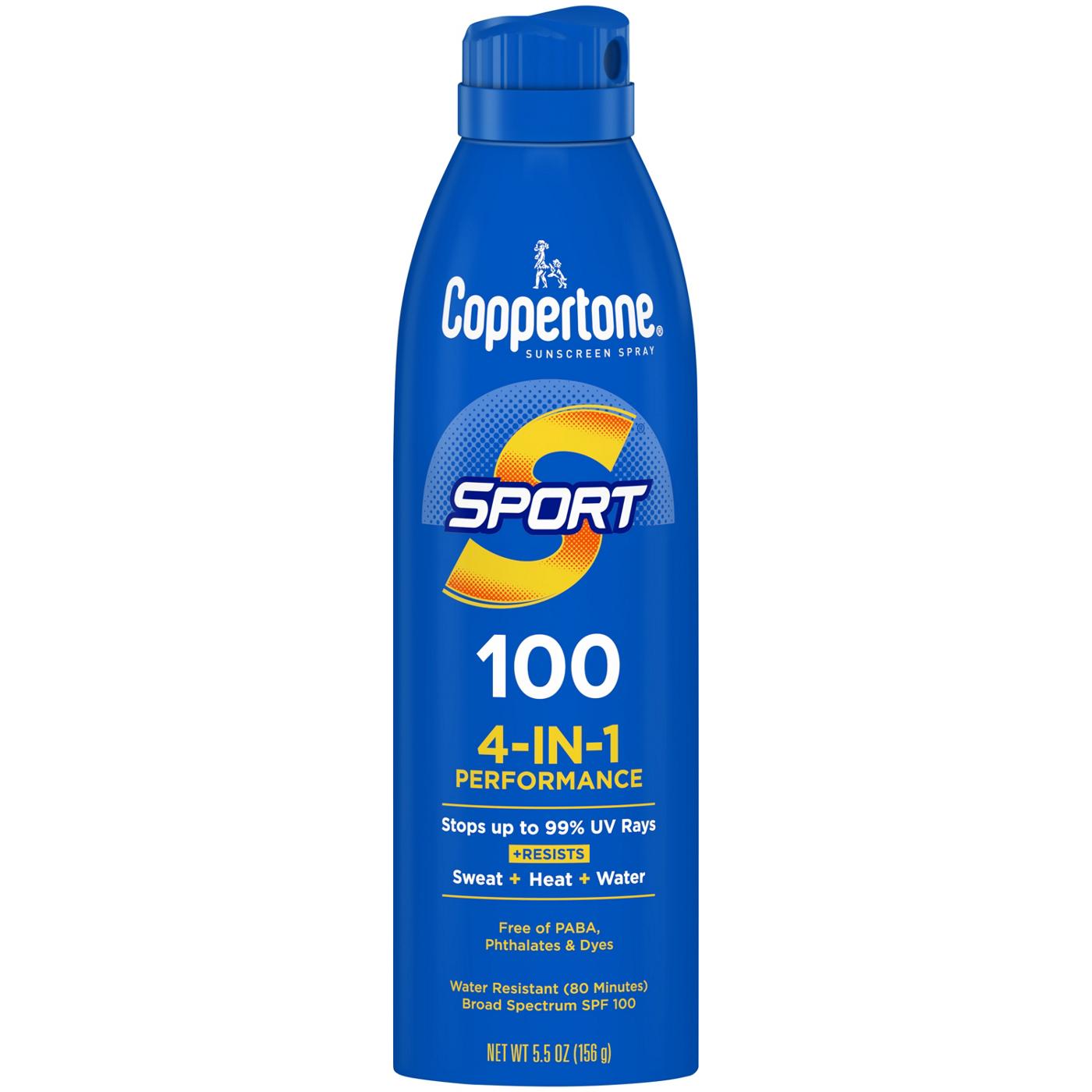 Coppertone Sport Sunscreen Spray SPF 100; image 1 of 3