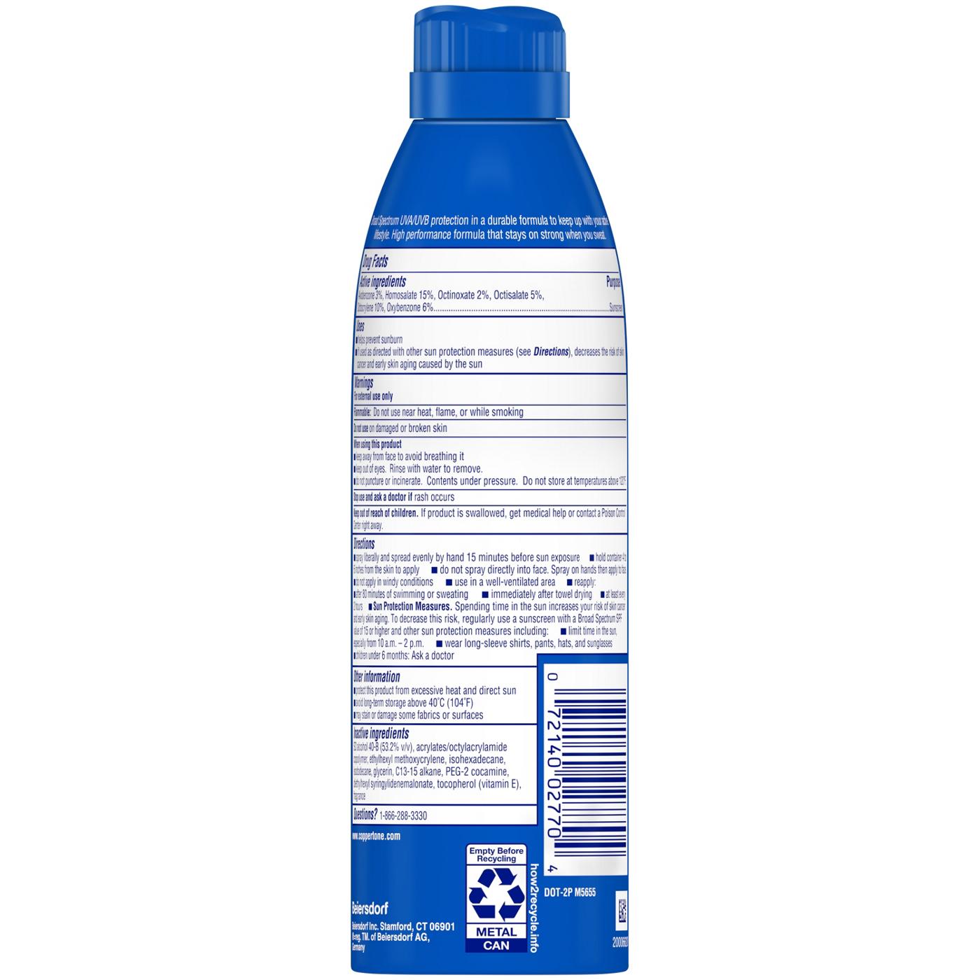 Coppertone Sport Sunscreen Spray SPF 100; image 2 of 3