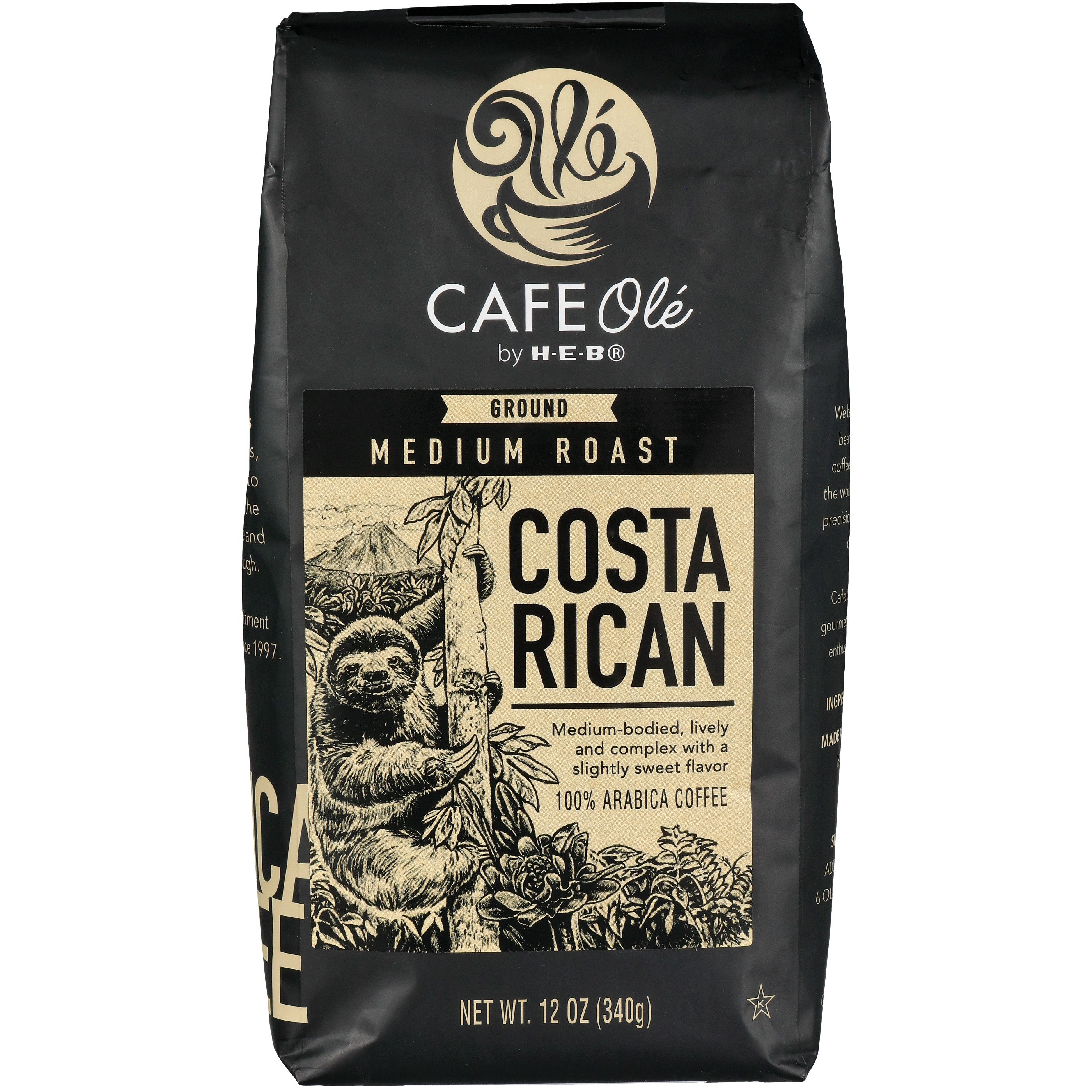 Cafe Ole By H-E-B Costa Rica Medium Roast Ground Coffee - Shop Coffee ...