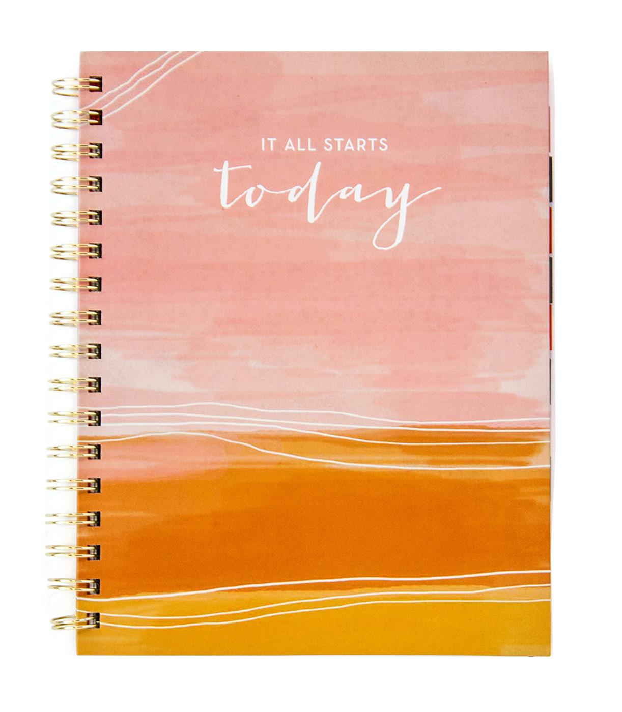 Top Flight It Starts Today 12Month Undated Spiral Planner Shop