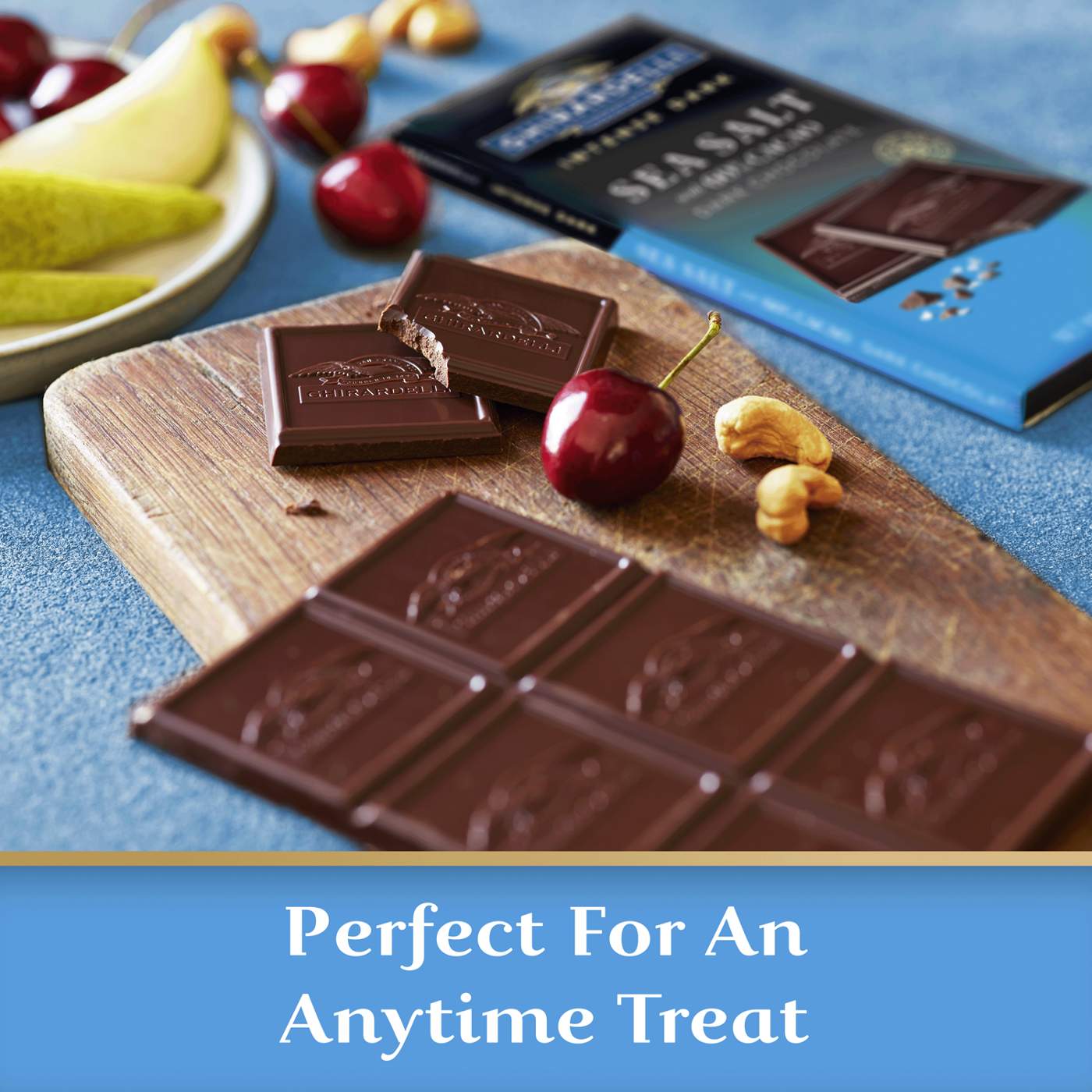 Ghirardelli Intense Sea Salt Dark Chocolate Bar with 60% Cacao