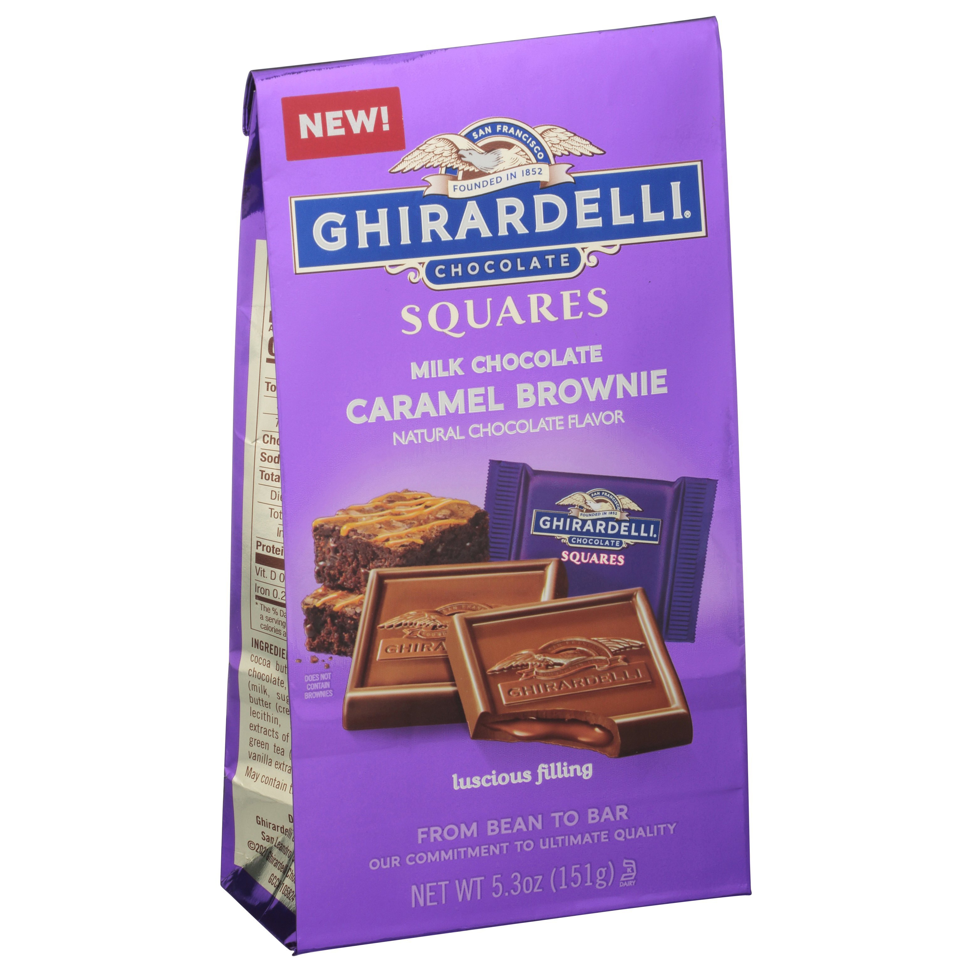 Ghirardelli Milk Chocolate Caramel Brownie Squares Shop Candy at HEB