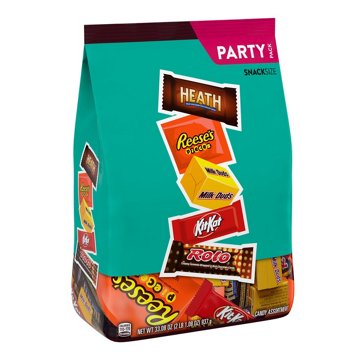 Reese's, Kit Kat, Heath, Milk Duds, & Rolo Assorted Snack Size Candy - Party Pack, 33.08 oz