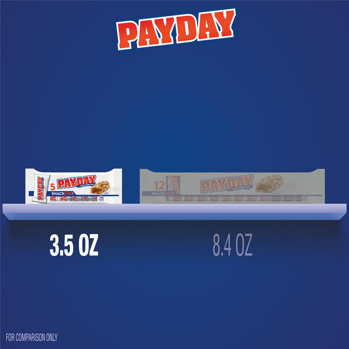 Payday Peanut and Caramel Snack Size Candy Bars; image 3 of 7