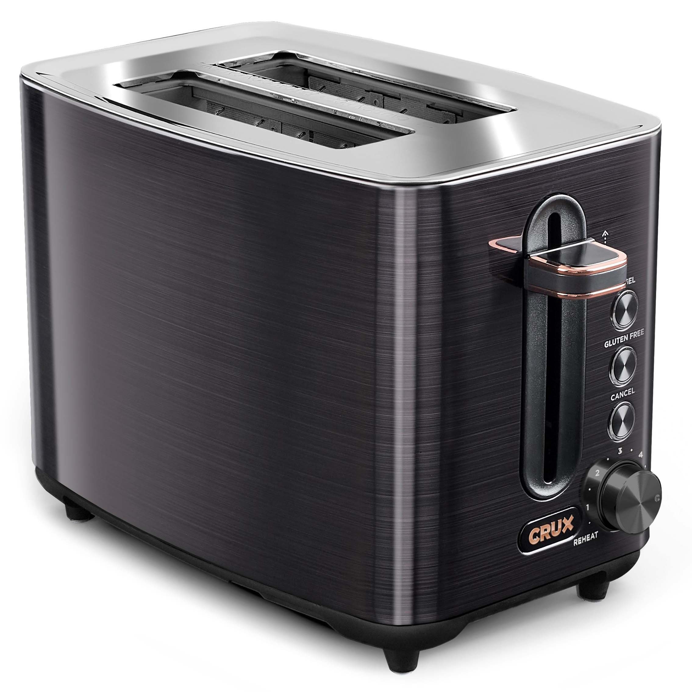 Crux Black Stainless Steel 2 Slice Toaster - Shop Toasters at H-E-B