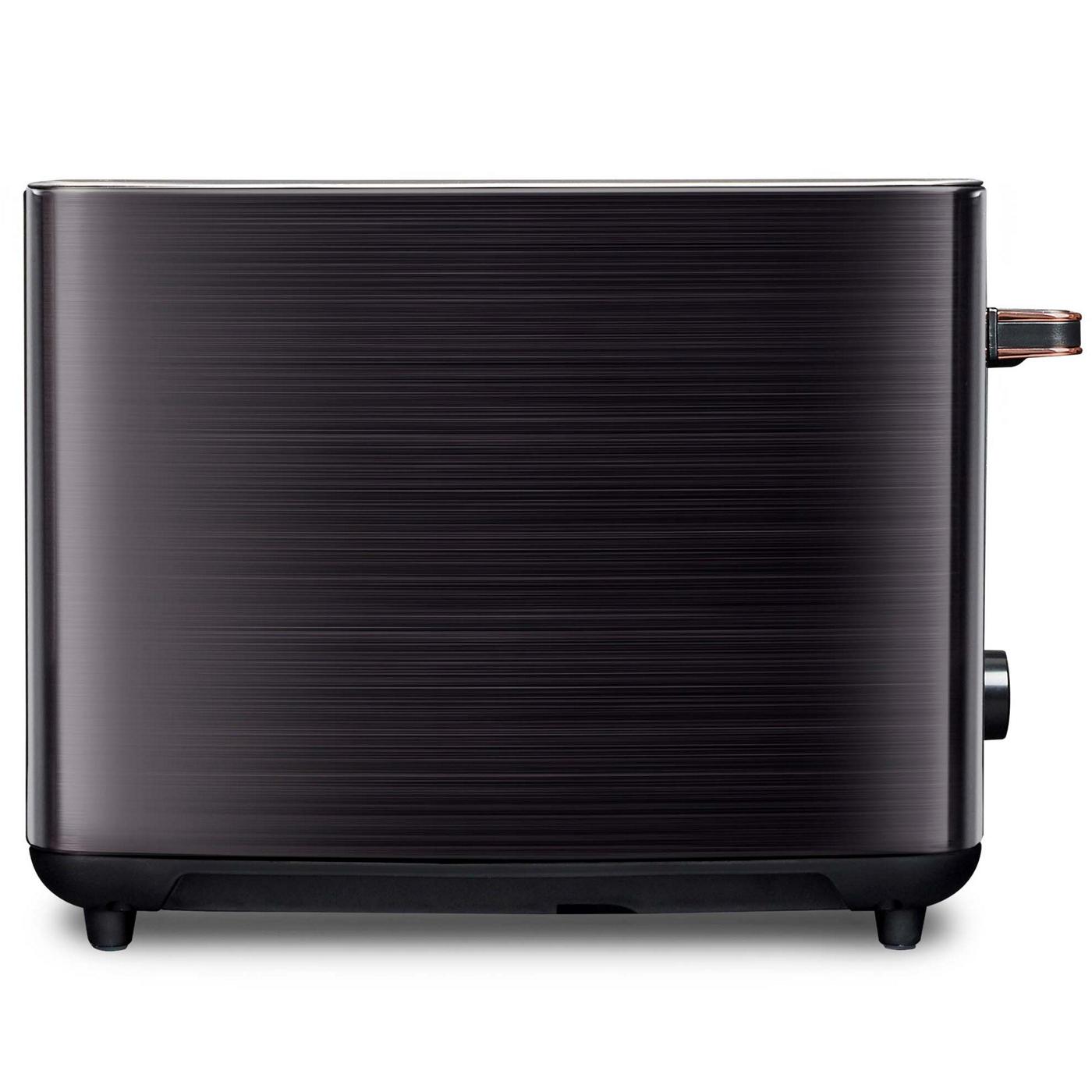 Crux Black Stainless Steel 2 Slice Toaster; image 5 of 6