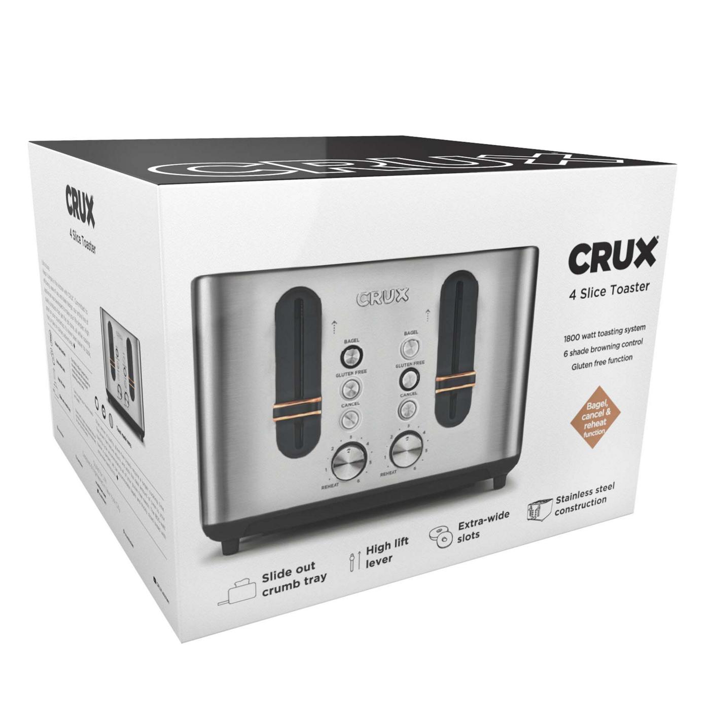 Crux Stainless Steel 4 Slice Toaster Shop Toasters at HEB