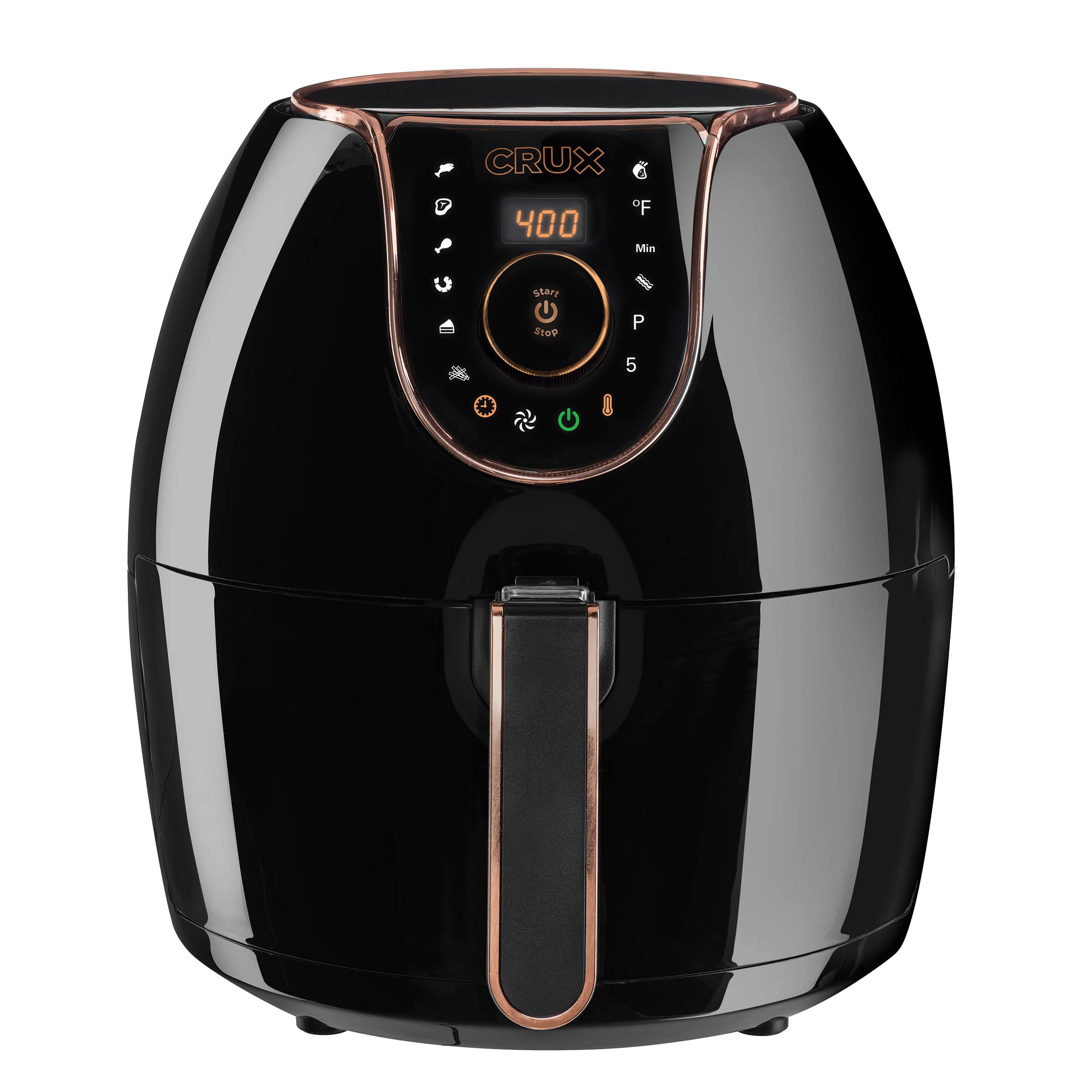 willz 3.5 Quart Digital Air Fryer with 6 Preset Functions in Black