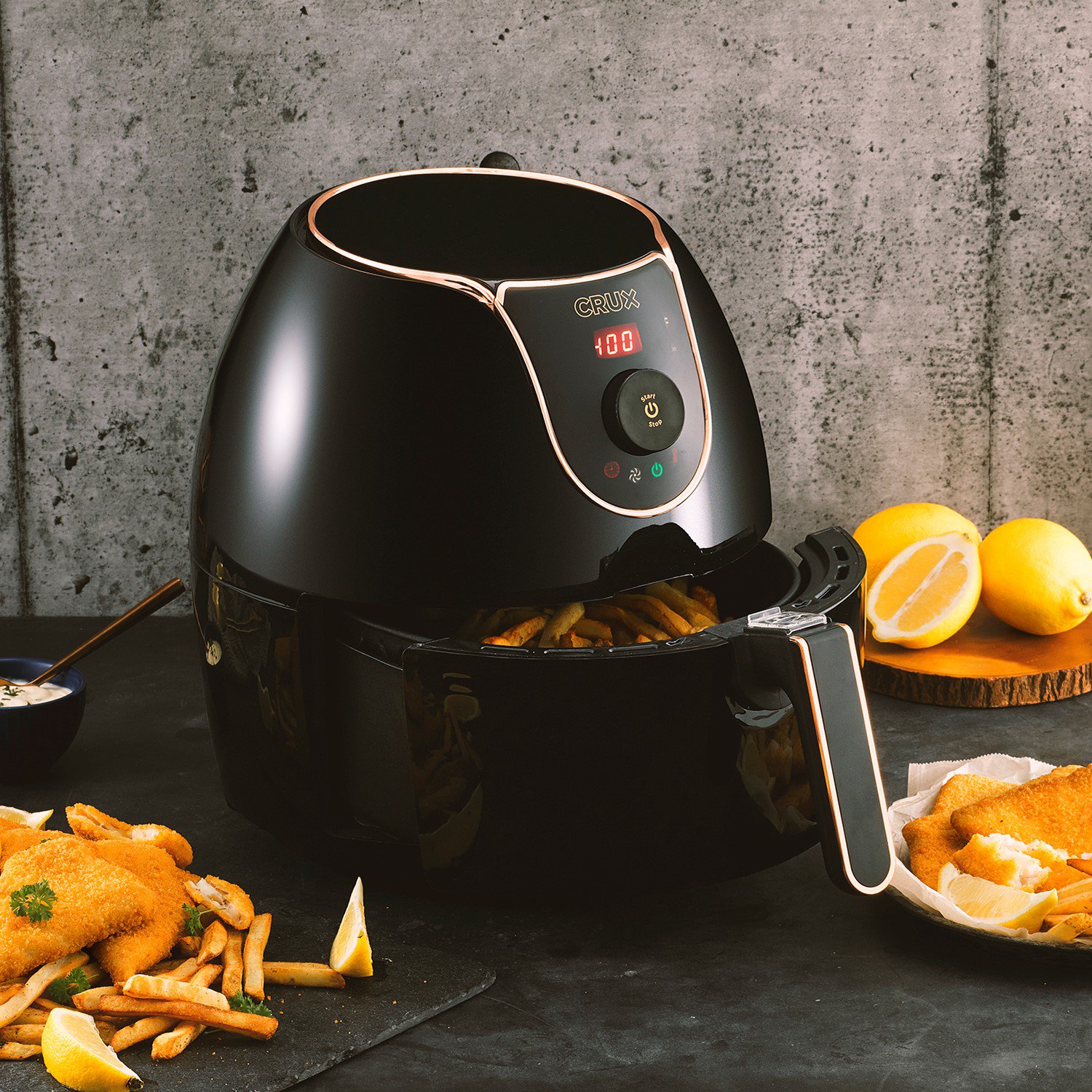 Crux Black Digital Convection Air Fryer