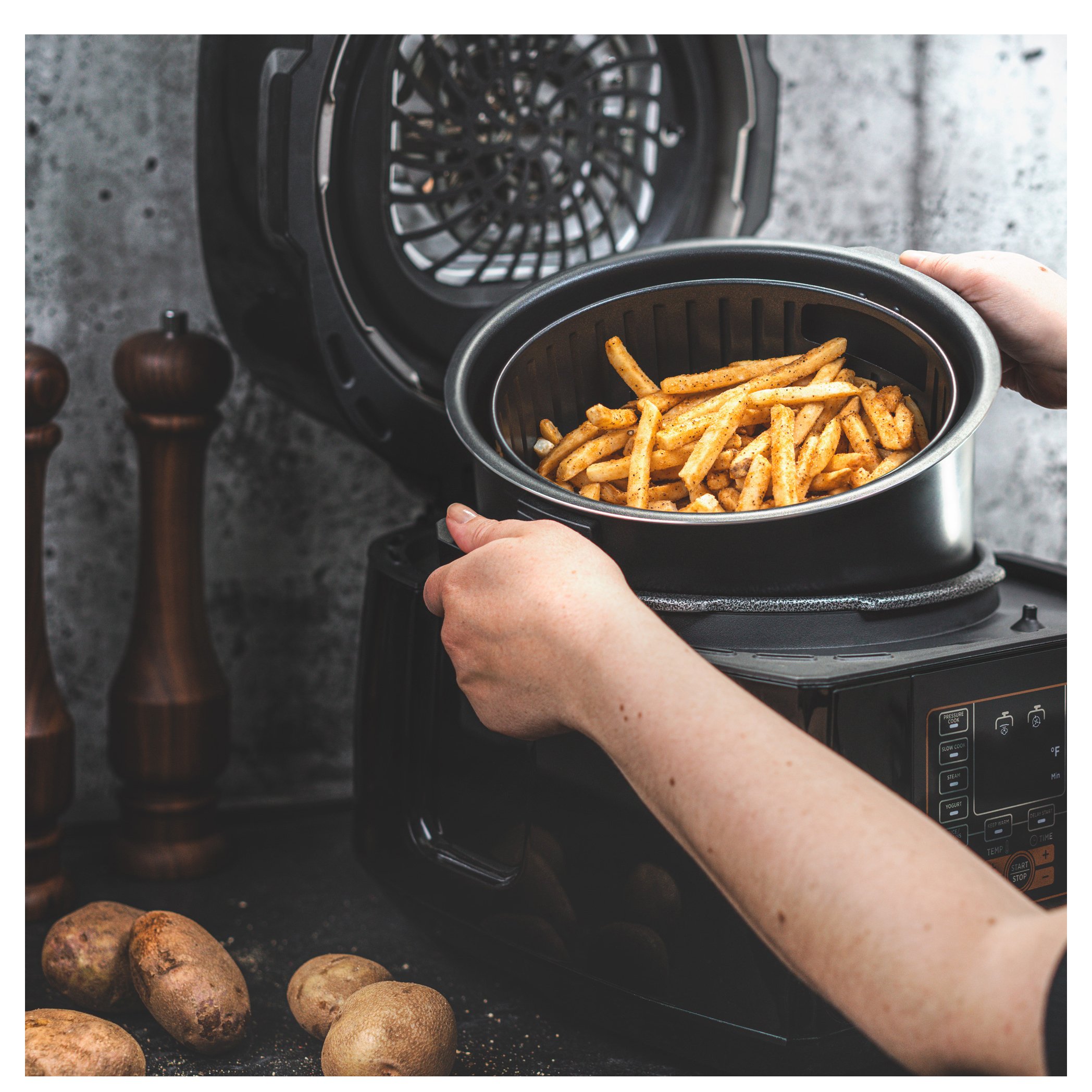 our goods Air Fryer - Pebble Gray - Shop Cookers & Roasters at H-E-B