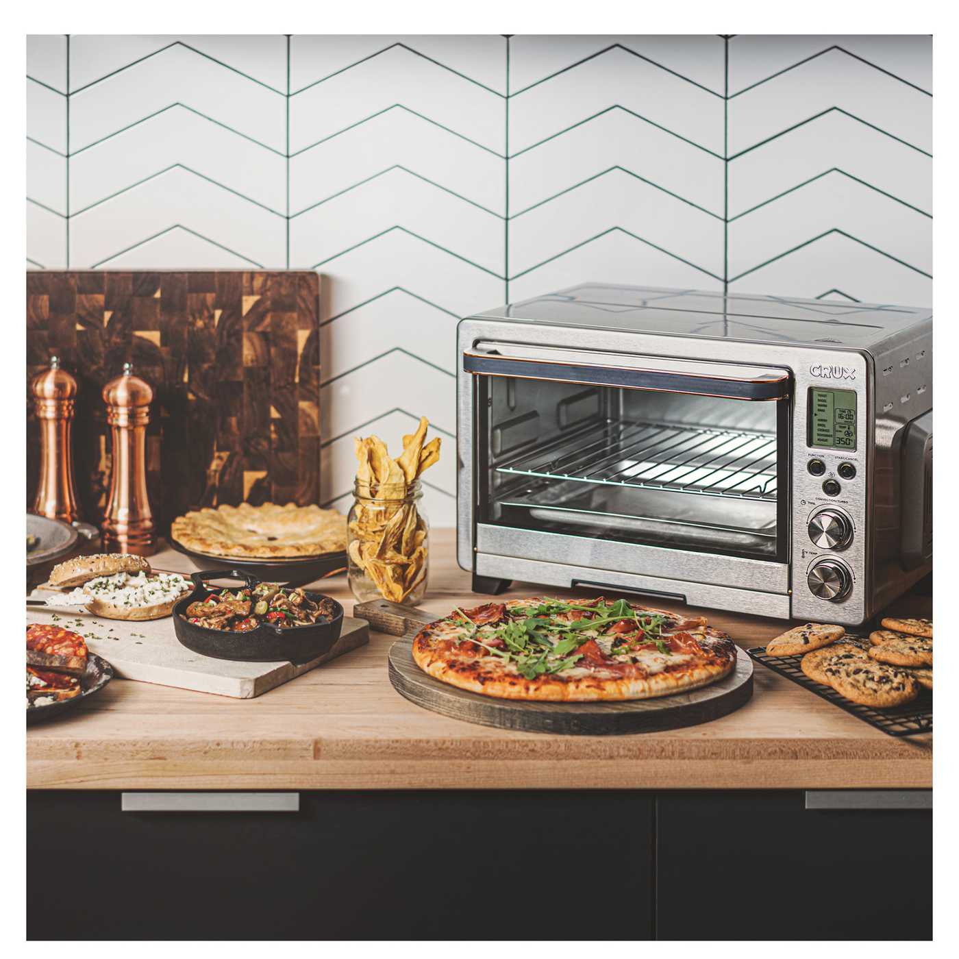 Crux Stainless Steel 6 Slice Digital Air Frying Toaster Oven Shop