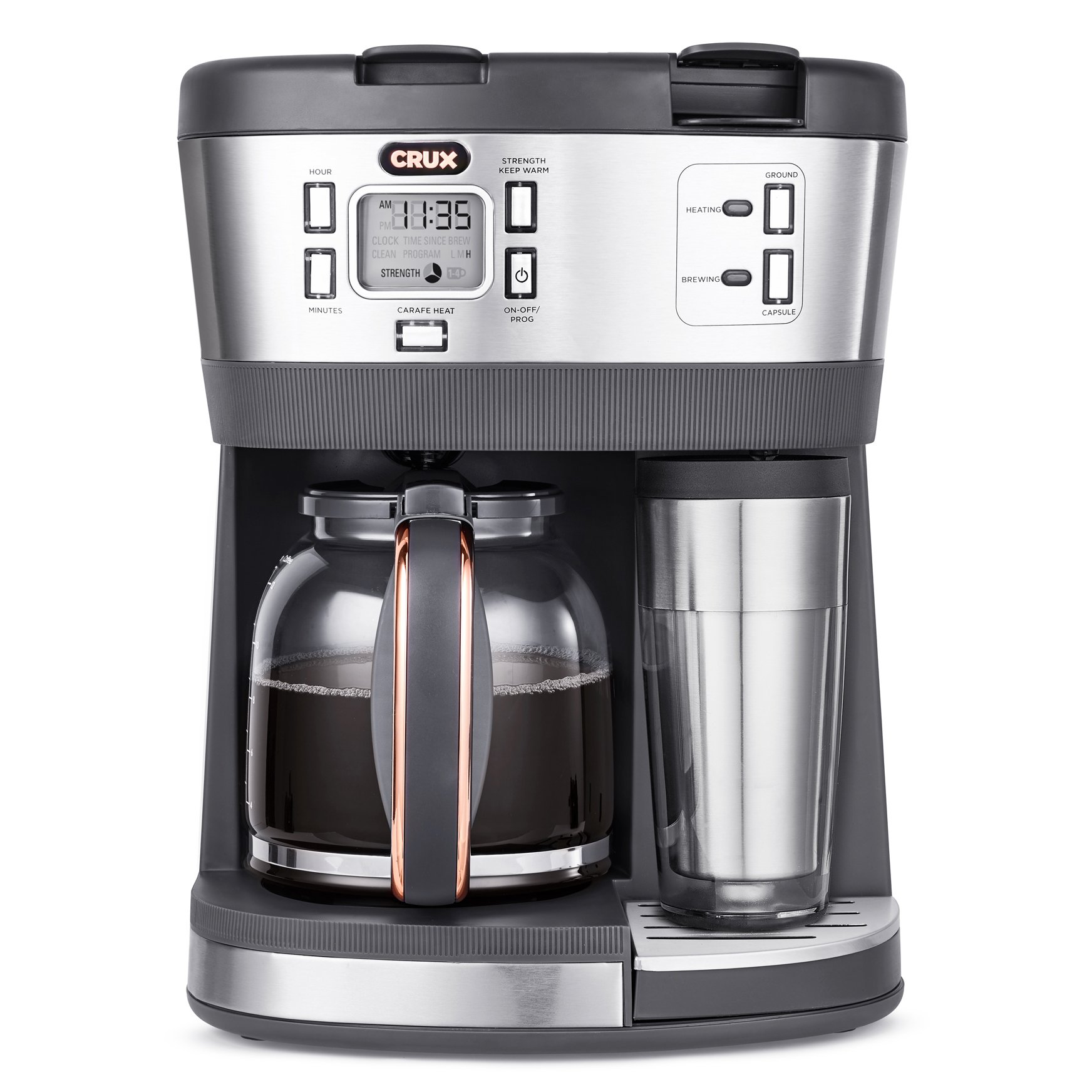 Crux Stainless Steel Triple Infusion Brew Coffee Maker Shop Kitchen