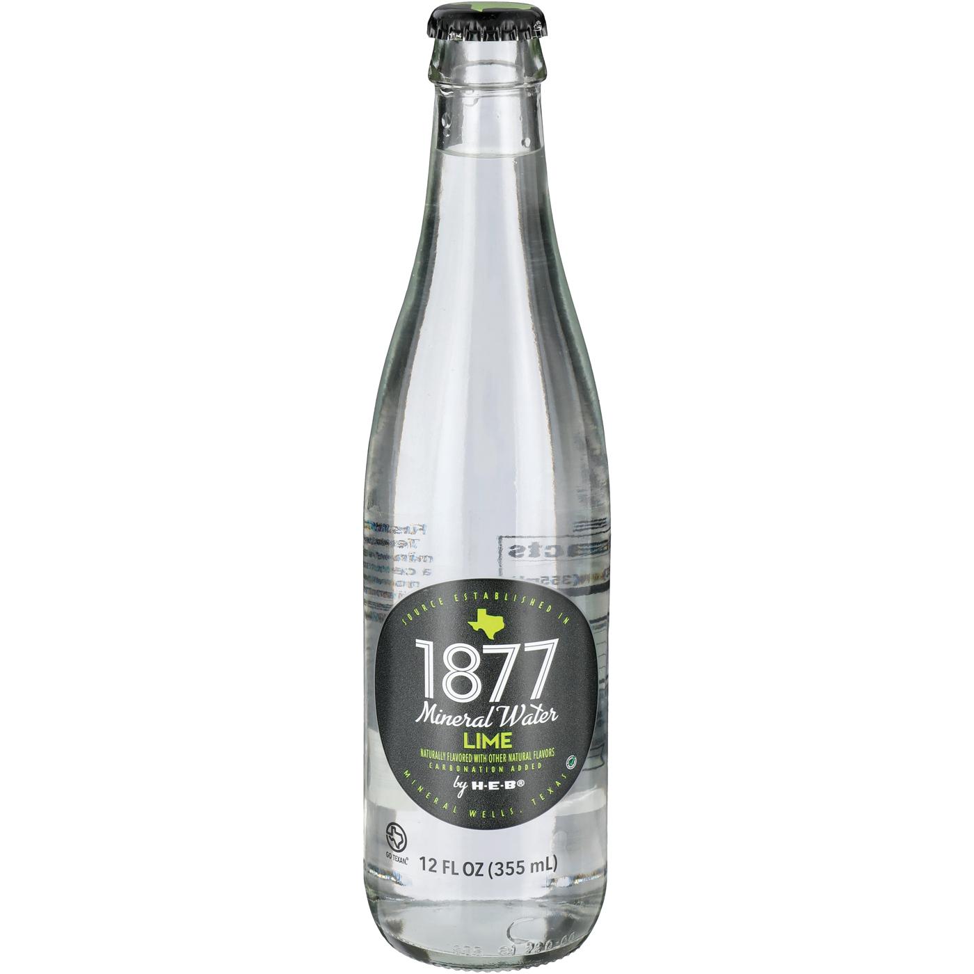 H-E-B 1877 Lime Mineral Water; image 4 of 4