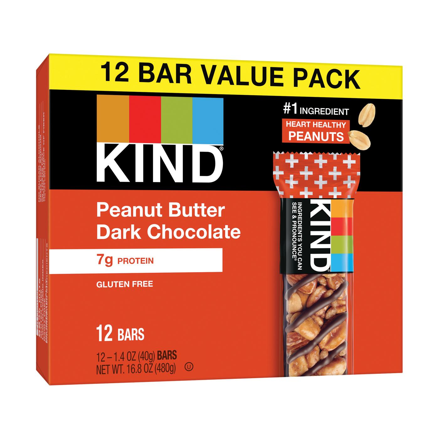 Kind Peanut Butter Dark Chocolate Bars; image 2 of 2