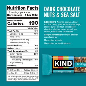 Kind Dark Chocolate Nuts & Sea Salt Bar