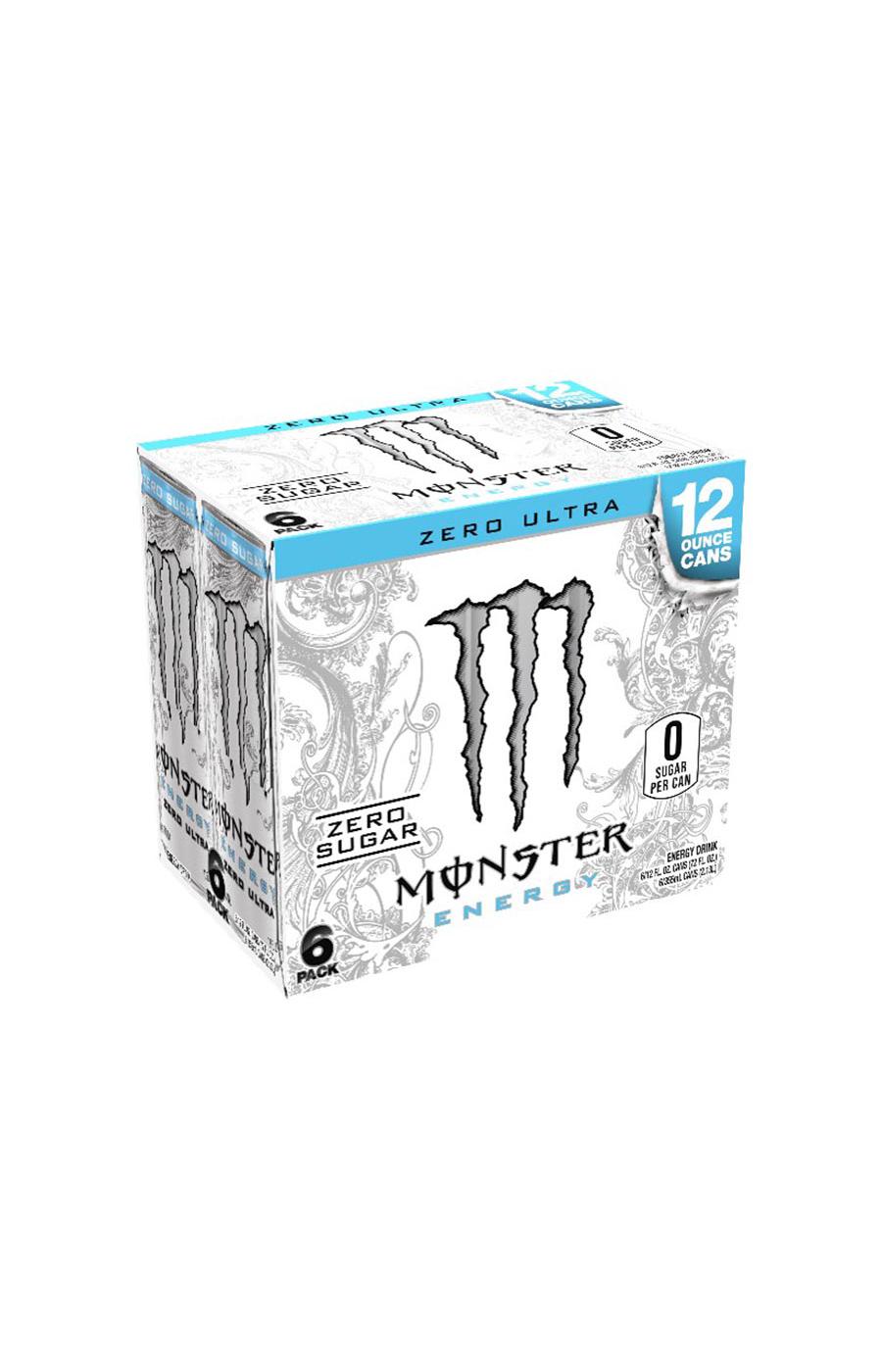 Monster Energy Zero Ultra Sugar Free Energy Drink 12 oz Cans; image 2 of 3