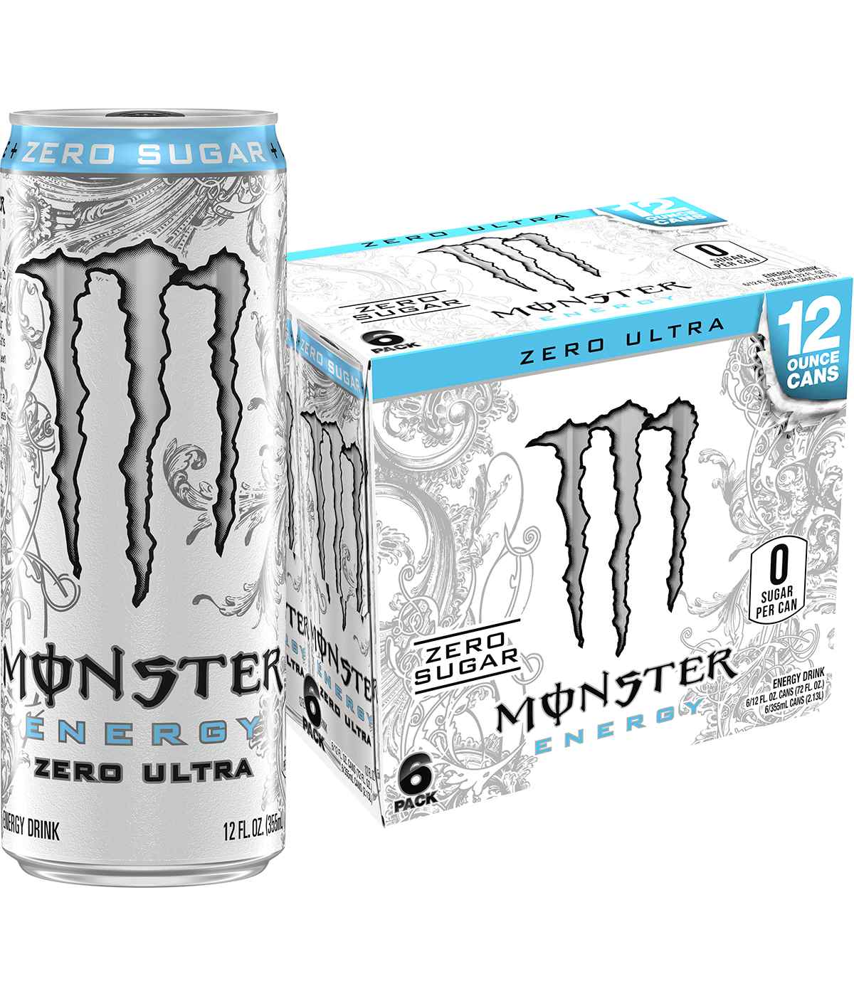 Monster Energy Zero Ultra Sugar Free Energy Drink 12 oz Cans; image 3 of 3