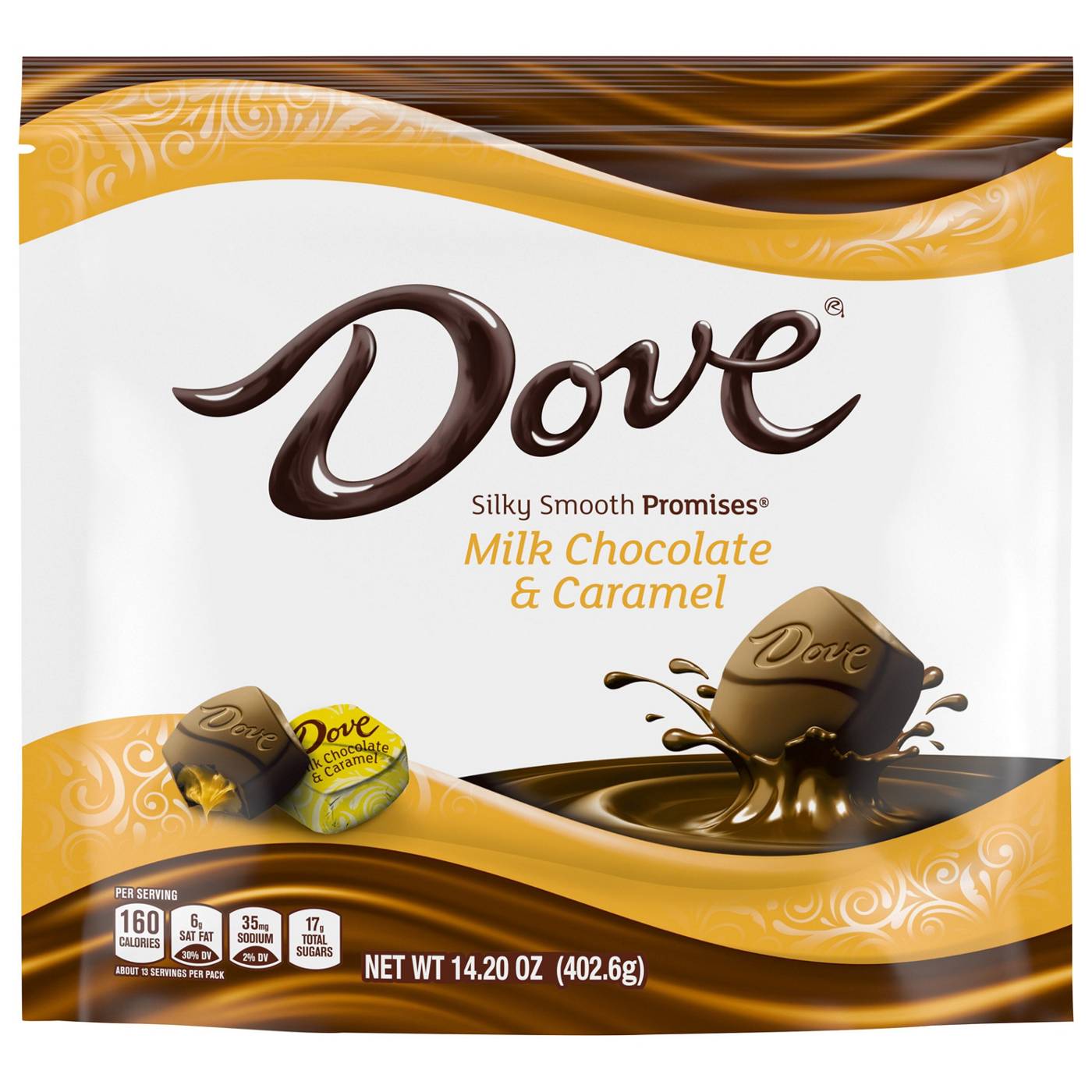 Dove Promises Milk Chocolate & Caramel Candy; image 1 of 7