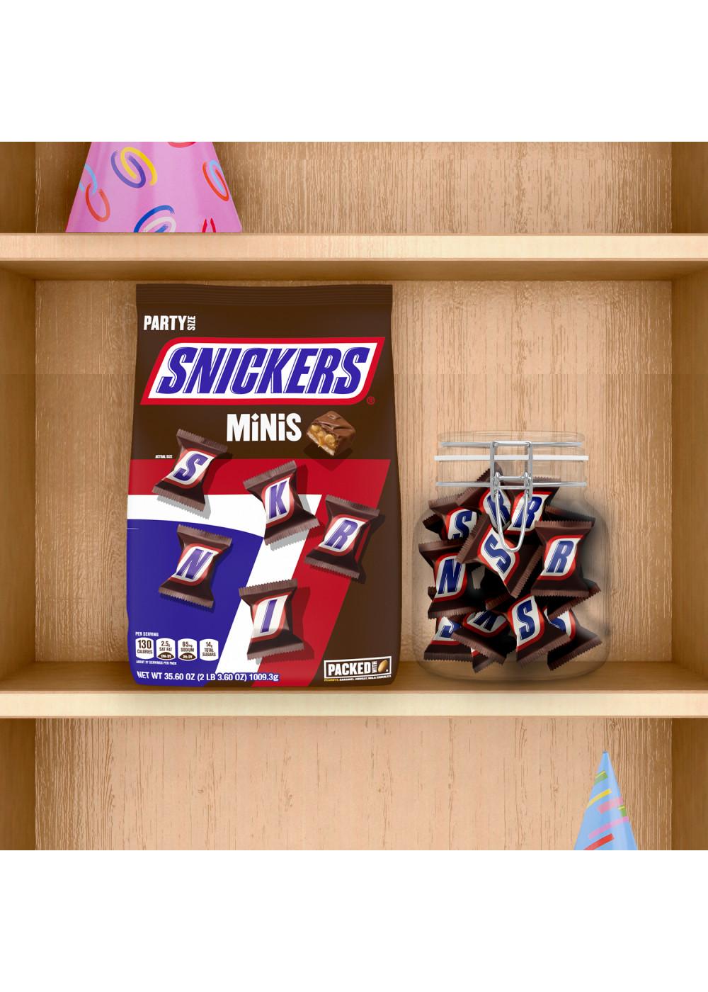 Snickers Minis Chocolate Candy Bars - Party Size; image 3 of 7