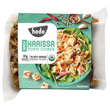 Hodo Spicy Harissa Tofu Cubes, 8 oz