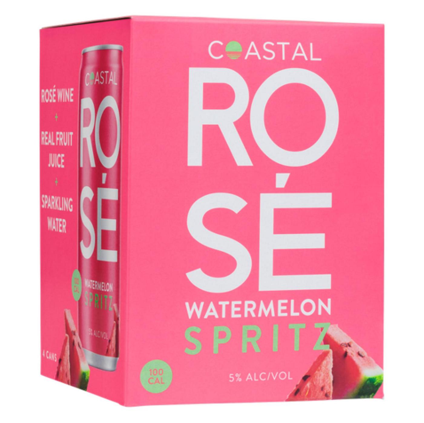 Coastal Spritz Rose Watermelon 4 pk Cans; image 1 of 2